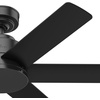 image:imageHunter Fan 44 inch Contemporary Fresh White Finish Outdoor Ceiling Fan with 6 Blades RenewedMatte Black