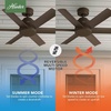 image:imageHunter Fan 44 inch Contemporary Fresh White Finish Outdoor Ceiling Fan with 6 Blades RenewedMatte Bronze