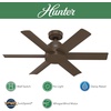 image:imageHunter Fan 44 inch Contemporary Fresh White Finish Outdoor Ceiling Fan with 6 Blades RenewedMatte Bronze