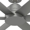image:imageHunter Fan 44 inch Contemporary Fresh White Finish Outdoor Ceiling Fan with 6 Blades RenewedMatte Silver
