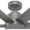 image:imageHunter Fan 44 inch Contemporary Fresh White Finish Outdoor Ceiling Fan with 6 Blades RenewedMatte Silver