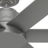 image:imageHunter Fan 44 inch Contemporary Fresh White Finish Outdoor Ceiling Fan with 6 Blades RenewedMatte Silver