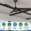 image:imageHunter Fan 44 inch Contemporary Fresh White Outdoor Ceiling Fan with Pull Chain RenewedMatte Black