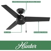 image:imageHunter Fan 44 inch Contemporary Fresh White Outdoor Ceiling Fan with Pull Chain RenewedMatte Black