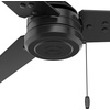 image:imageHunter Fan 44 inch Contemporary Fresh White Outdoor Ceiling Fan with Pull Chain RenewedMatte Black