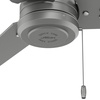 image:imageHunter Fan 44 inch Contemporary Fresh White Outdoor Ceiling Fan with Pull Chain RenewedMatte Silver