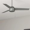 image:imageHunter Fan 44 inch Contemporary Fresh White Outdoor Ceiling Fan with Pull Chain RenewedMatte Silver