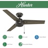 image:imageHunter Fan 44 inch Contemporary Fresh White Outdoor Ceiling Fan with Pull Chain RenewedNoble Bronze