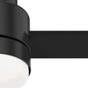 image:imageHunter Fan 44 inch Low Profile Matte Black IndoorOutdoor Ceiling Fan with Light Kit and Remote Control Renewed