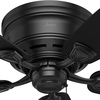 image:imageHunter Fan 48 inch Low Profile Matte Black Outdoor Ceiling Fan 5 Blade Renewed