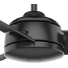 image:imageHunter Fan 52 Inch Casual Matte Black Finish Outdoor Ceiling Fan With 3 Blades Renewed