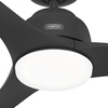 image:imageHunter Fan 52 Inch Casual Matte Black Finish Outdoor Ceiling Fan with LED Light Kit Renewed