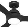 image:imageHunter Fan 52 Inch Fresh Black IndoorOutdoor Ceiling Fan with Lights and Remote Control for Farmhouse Patio Bedroom Living Room Office Basement Kitchen Dining Room Renewed