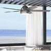 image:imageHunter Fan 52 Inch Matte Silver IndoorOutdoor Ceiling Fan with Lights for Farmhouse Patio Bedroom Living Room Office Basement Kitchen Renewed CC5C26C12