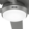 image:imageHunter Fan 52 Inch Matte Silver IndoorOutdoor Ceiling Fan with Lights for Farmhouse Patio Bedroom Living Room Office Basement Kitchen Renewed CC5C26C12