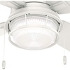 image:imageHunter Fan 52 inch Casual Fresh White IndoorOutdoor Ceiling Fan with LED Light Kit RenewedFresh White