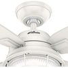 image:imageHunter Fan 52 inch Casual Fresh White IndoorOutdoor Ceiling Fan with LED Light Kit RenewedFresh White