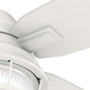 image:imageHunter Fan 52 inch Casual Fresh White IndoorOutdoor Ceiling Fan with LED Light Kit RenewedFresh White