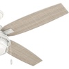 image:imageHunter Fan 52 inch Casual Fresh White IndoorOutdoor Ceiling Fan with LED Light Kit RenewedFresh White