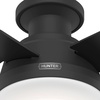 image:imageHunter Fan 52 inch Casual Fresh White IndoorOutdoor Ceiling Fan with LED Light Kit RenewedMatte Black