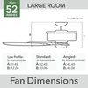 image:imageHunter Fan 52 inch Casual Matte Black IndoorOutdoor Ceiling Fan with 5 Blades and Pull Chain Renewed