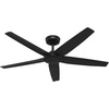 image:imageHunter Fan 52 inch Ceiling Fan with Light Outdoor or Indoor White Ceiling Fan with Remote for Porch Living Room Office Kitchen Garage 5 Blades RenewedMatte Black