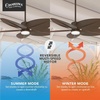 image:imageHunter Fan 52 inch Ceiling Fan with Light and Remote Outdoor or Indoor Matte Bronze Ceiling Fan for Porch Living Room Office Kitchen Garage 5 Blades Renewed
