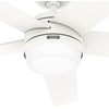 image:imageHunter Fan 52 inch Ceiling Fan with Lights and Remote Outdoor or Indoor White Ceiling Fan for Porch Living Room Office Kitchen Basement Renewed