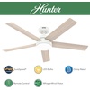 image:imageHunter Fan 52 inch Ceiling Fan with Lights and Remote Outdoor or Indoor White Ceiling Fan for Porch Living Room Office Kitchen Garage Renewed