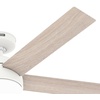 image:imageHunter Fan 52 inch Ceiling Fan with Lights and Remote Outdoor or Indoor White Ceiling Fan for Porch Living Room Office Kitchen Garage Renewed