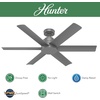 image:imageHunter Fan 52 inch Ceiling Fan with No Light Outdoor or Indoor Luxe Gold  Matte White Ceiling Fan for Porch Living Room Office Kitchen Garage 6 Blades Renewed Matte BlackMatte Silver