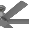 image:imageHunter Fan 52 inch Ceiling Fan with No Light Outdoor or Indoor Luxe Gold  Matte White Ceiling Fan for Porch Living Room Office Kitchen Garage 6 Blades Renewed Matte BlackMatte Silver