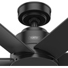 image:imageHunter Fan 52 inch Ceiling Fan with No Light Outdoor or Indoor Luxe Gold  Matte White Ceiling Fan for Porch Living Room Office Kitchen Garage 6 Blades Renewed Matte BlackMatte Black