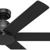 image:imageHunter Fan 52 inch Ceiling Fan with No Light Outdoor or Indoor Luxe Gold  Matte White Ceiling Fan for Porch Living Room Office Kitchen Garage 6 Blades Renewed Matte BlackMatte Black