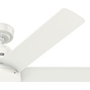 image:imageHunter Fan 52 inch Ceiling Fan with No Light Outdoor or Indoor Luxe Gold  Matte White Ceiling Fan for Porch Living Room Office Kitchen Garage 6 Blades Renewed Matte BlackFresh White