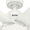 image:imageHunter Fan 52 inch Ceiling Fan with No Light Outdoor or Indoor Luxe Gold  Matte White Ceiling Fan for Porch Living Room Office Kitchen Garage 6 Blades Renewed Matte BlackFresh White