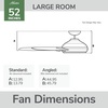 image:imageHunter Fan 52 inch Ceiling Fan with No Light Outdoor or Indoor Luxe Gold  Matte White Ceiling Fan for Porch Living Room Office Kitchen Garage 6 Blades Renewed Matte BlackLuxe Gold