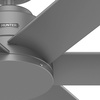 image:imageHunter Fan 52 inch Ceiling Fan with No Light Outdoor or Indoor Luxe Gold  Matte White Ceiling Fan for Porch Living Room Office Kitchen Garage 6 Blades Renewed Matte BlackMatte Silver