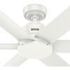 image:imageHunter Fan 52 inch Ceiling Fan with No Light Outdoor or Indoor Luxe Gold  Matte White Ceiling Fan for Porch Living Room Office Kitchen Garage 6 Blades Renewed Matte BlackFresh White