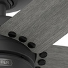 image:imageHunter Fan 52 inch Ceiling Fan with No Light Outdoor or Indoor Matte Black Ceiling Fan for Porch Living Room Office Kitchen Garage 5 Blades Renewed