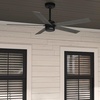 image:imageHunter Fan 52 inch Ceiling Fan with No Light Outdoor or Indoor Matte Black Ceiling Fan for Porch Living Room Office Kitchen Garage 5 Blades Renewed