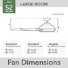 image:imageHunter Fan 52 inch Ceiling Fan with No Light Outdoor or Indoor Matte Black Ceiling Fan for Porch Living Room Office Kitchen Garage 5 Blades Renewed