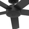 image:imageHunter Fan 52 inch Ceiling Fan with No Light Outdoor or Indoor Matte Black Ceiling Fan with Remote for Porch Living Room Office Kitchen Garage 5 Blades RenewedMatte Black