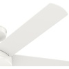 image:imageHunter Fan 52 inch Ceiling Fan with No Light Outdoor or Indoor Matte Black Ceiling Fan with Remote for Porch Living Room Office Kitchen Garage 5 Blades RenewedWhite
