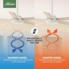 image:imageHunter Fan 52 inch Ceiling Fan with No Light Outdoor or Indoor Matte Black Ceiling Fan with Remote for Porch Living Room Office Kitchen Garage 5 Blades RenewedWhite