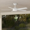 image:imageHunter Fan 52 inch Ceiling Fan with No Light Outdoor or Indoor Matte Black Ceiling Fan with Remote for Porch Living Room Office Kitchen Garage 5 Blades RenewedWhite