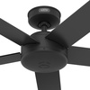 image:imageHunter Fan 52 inch Ceiling Fan with No Light Outdoor or Indoor Matte Black Ceiling Fan with Remote for Porch Living Room Office Kitchen Garage 5 Blades RenewedMatte Black