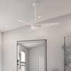image:imageHunter Fan 52 inch Ceiling Fan with No Light Outdoor or Indoor White Ceiling Fan for Porch Living Room Office Kitchen Garage 3 Blades Renewed
