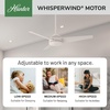 image:imageHunter Fan 52 inch Ceiling Fan with No Light Outdoor or Indoor White Ceiling Fan for Porch Living Room Office Kitchen Garage 3 Blades Renewed