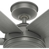 image:imageHunter Fan 52 inch Contemporary Matte Silver Finish Outdoor Ceiling Fan with 6 Blades Renewed